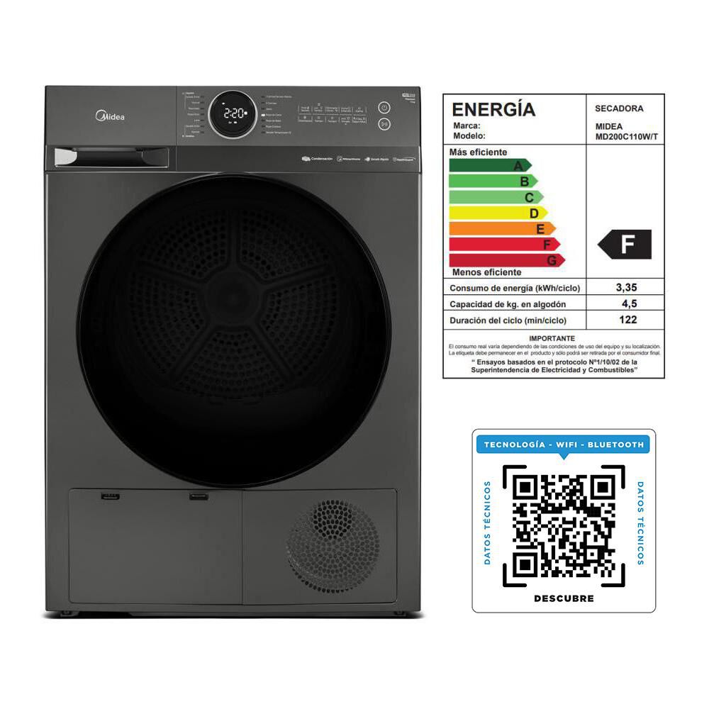 Secadora Midea MD200C110W/T / 11 Kg image number 9.0